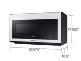 Bespoke Over-the-Range Microwave 2.1 cu. ft. with Sensor Cooking in White Glass