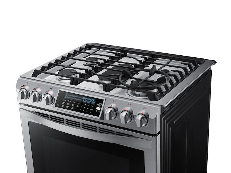 5.8 cu. ft. Chef Collection Slide-in Gas Range with True Convection in Stainless Steel