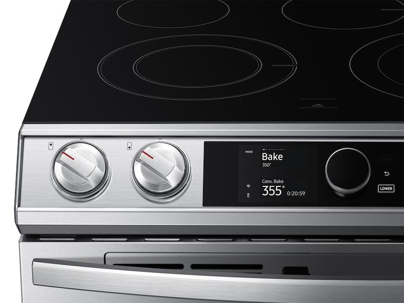 6.3 cu ft. Smart Slide-in Electric Range with Smart Dial, Air Fry, & Flex Duo™ in Stainless Steel