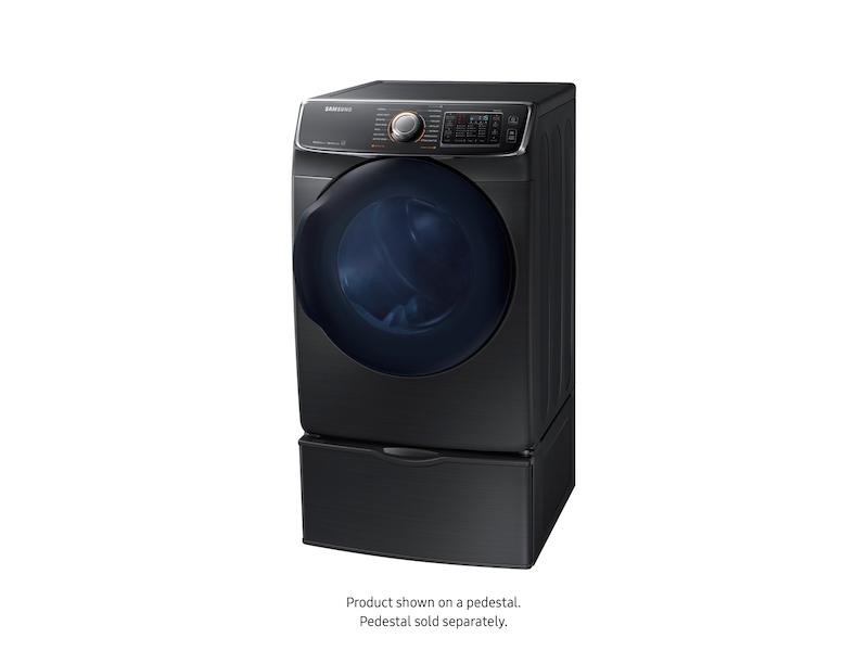 7.5 cu. ft. Smart Electric Dryer with MultiSteam™ in Black Stainless Steel