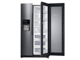 25 cu. ft. Food ShowCase Side-by-Side Refrigerator with Metal Cooling in Black Stainless Steel