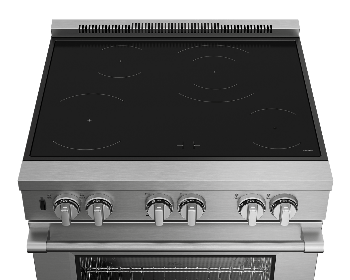 30" Stainless Steel Pro-Style Induction Range
