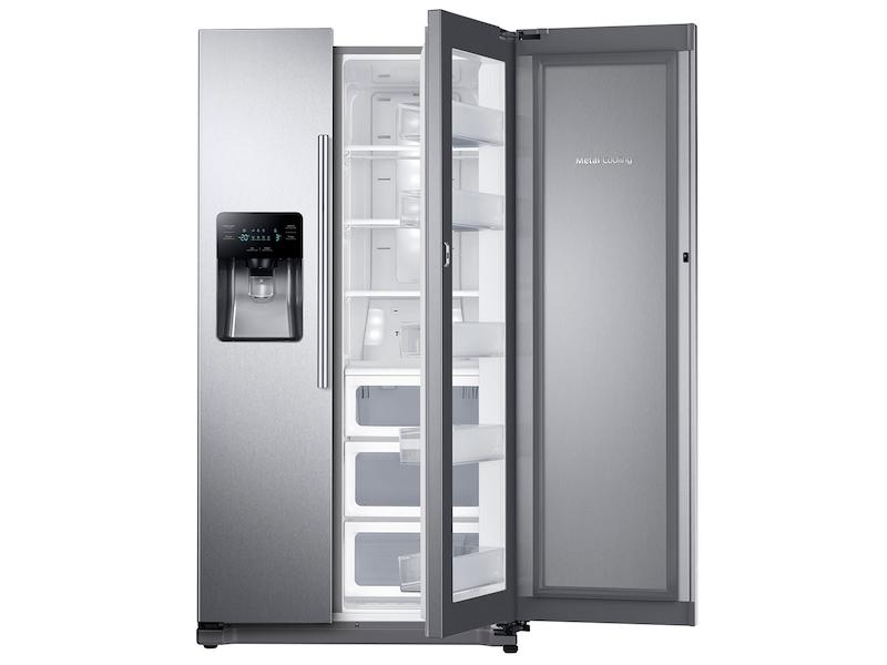 25 cu. ft. Food Showcase Side-by-Side Refrigerator with Metal Cooling in Stainless Steel