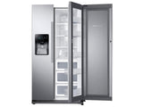 25 cu. ft. Food Showcase Side-by-Side Refrigerator with Metal Cooling in Stainless Steel