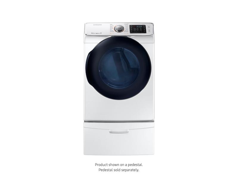 7.5 cu. ft. Smart Gas Dryer with MultiSteam™ in White