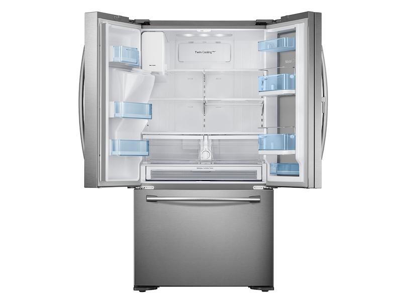 23 cu. ft. Food Showcase Counter Depth 3-Door Refrigerator in Stainless Steel