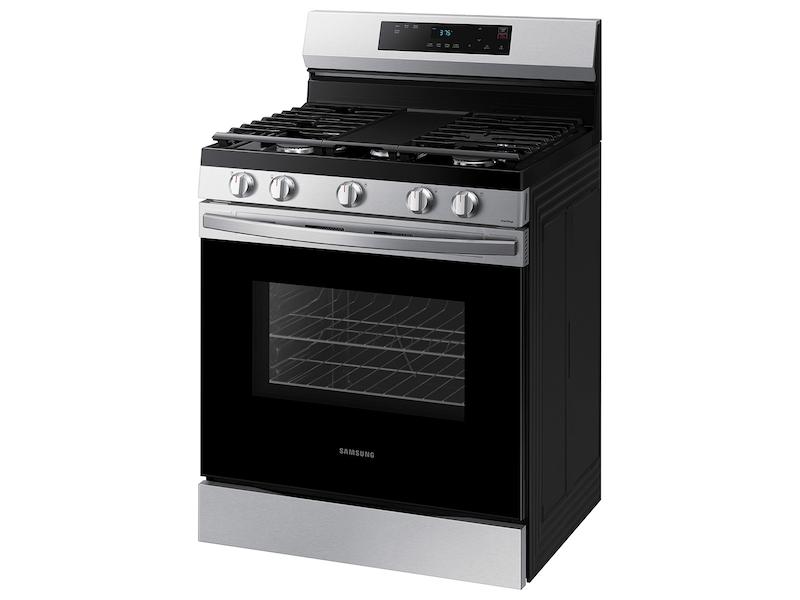 6.0 cu. ft. Smart Freestanding Gas Range with Integrated Griddle in Stainless Steel