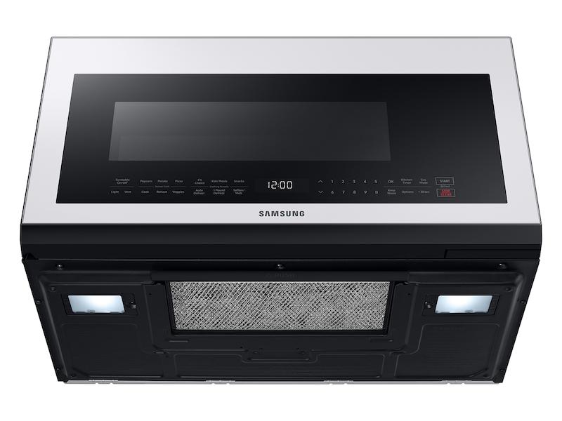 Bespoke Over-the-Range Microwave 2.1 cu. ft. with Sensor Cooking in White Glass