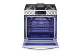 6.3 cu. ft. Smart Gas Slide-in Range with InstaView® ProBake Convection®, Air Fry, and Air Sous Vide