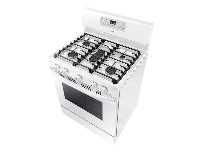 5.8 cu. ft. Freestanding Gas Range with Convection in White