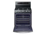 5.8 cu. ft. Freestanding Gas Range with True Convection in Black Stainless Steel