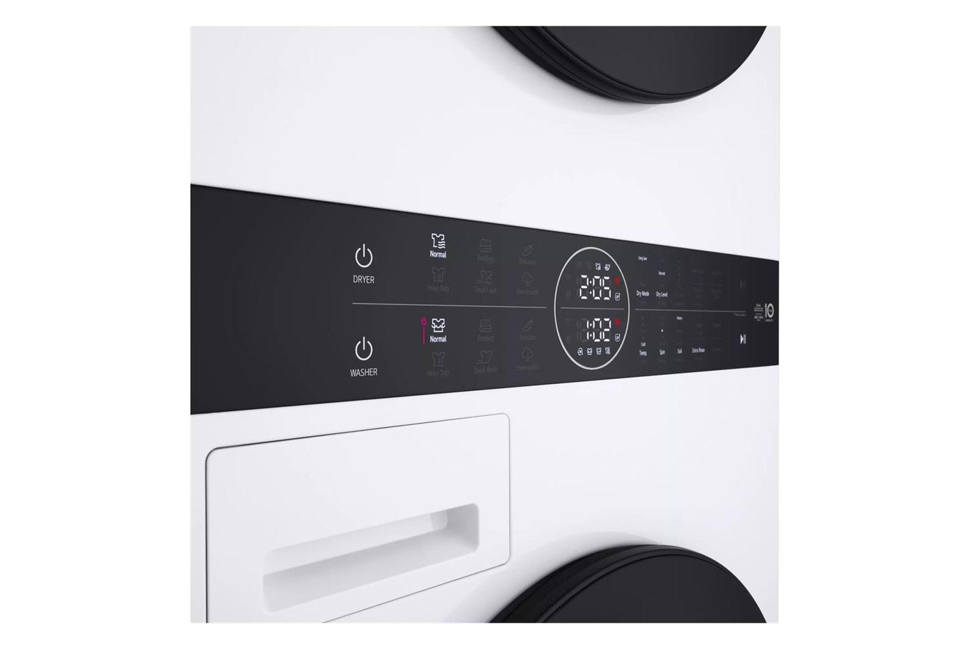 Compact Single Unit LG WashTower™ with Center Control™ 2.4 cu.ft. Front Load Washer and 4.2 cu.ft. Electric Ventless HeatPump™ Dryer