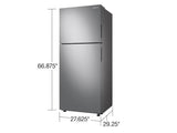 15.6 cu. ft. Top Freezer Refrigerator with All-Around Cooling in Stainless Steel