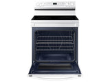 6.3 cu. ft. Smart Freestanding Electric Range with Steam Clean in White