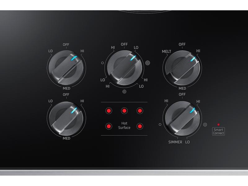 36" Smart Electric Cooktop in Stainless Steel.