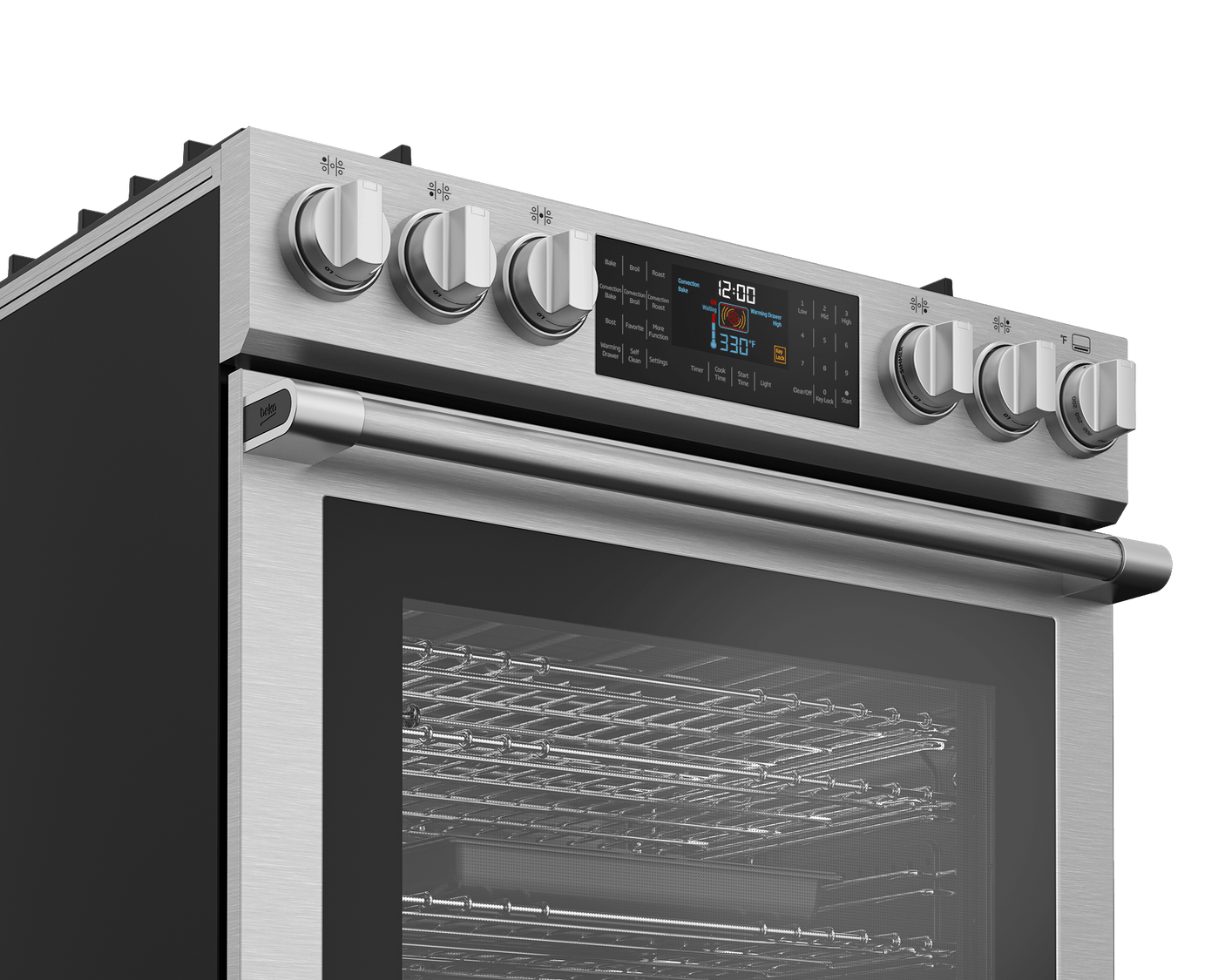 30" Stainless Steel Slide-In Dual Fuel Range
