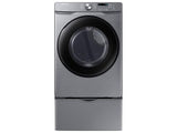7.5 cu. ft. Front Load Electric Dryer with Sensor Dry in Platinum