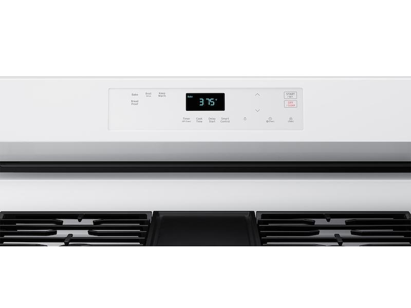 6.0 cu. ft. Smart Freestanding Gas Range with Integrated Griddle in White