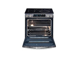 5.8 cu. ft. Slide-In Electric Range with Flex Duo™ & Dual Door in Black Stainless Steel