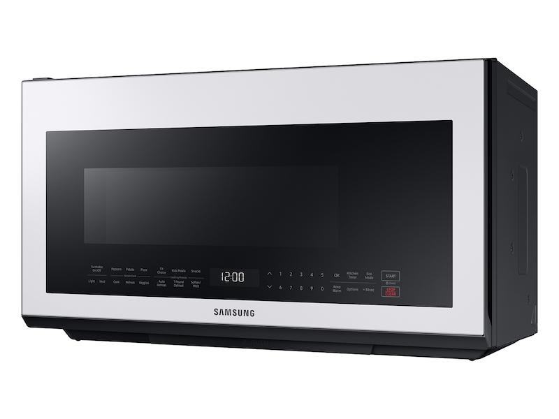 Bespoke Over-the-Range Microwave 2.1 cu. ft. with Sensor Cooking in White Glass