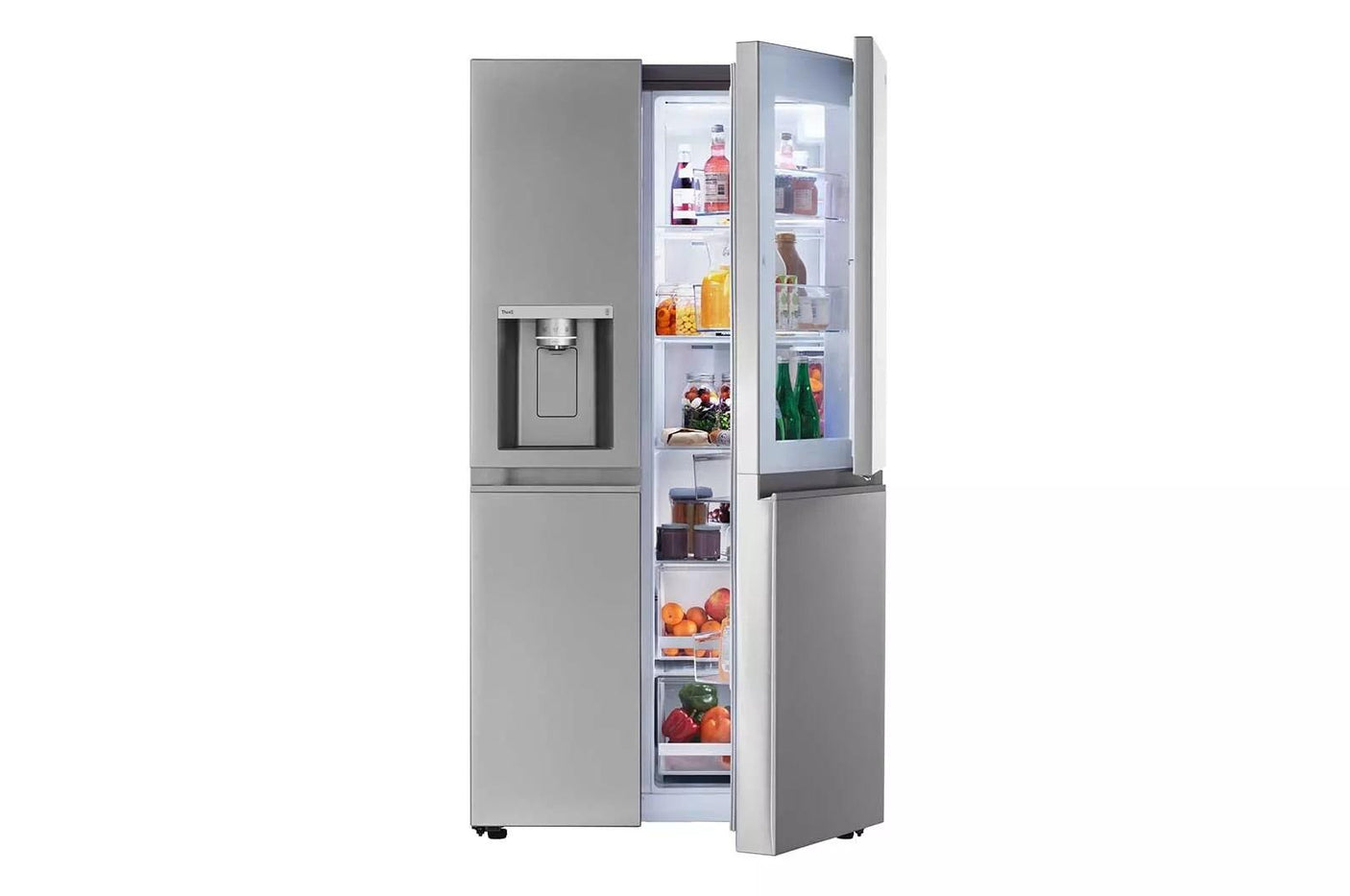 27 cu. ft. 36-inch Wide Side-by-Side Refrigerator - Stainless Steel