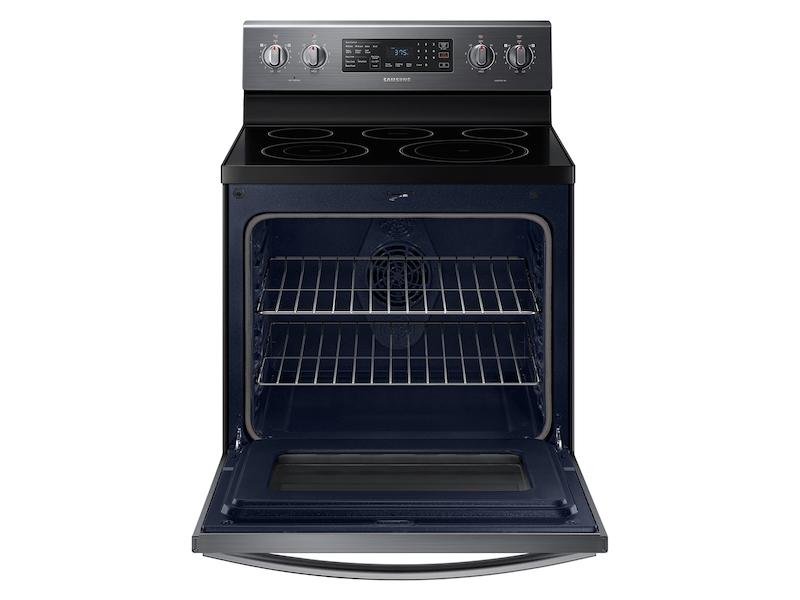 5.9 cu. ft. Freestanding Electric Range with Air Fry and Convection in Black Stainless Steel