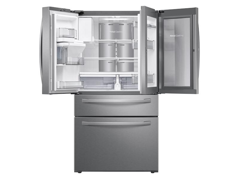 22 cu. ft. Food Showcase Counter Depth 4-Door French Door Refrigerator in Stainless Steel
