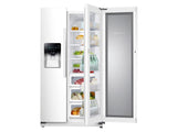 25 cu. ft. Food Showcase Side-by-Side Refrigerator with Metal Cooling in White