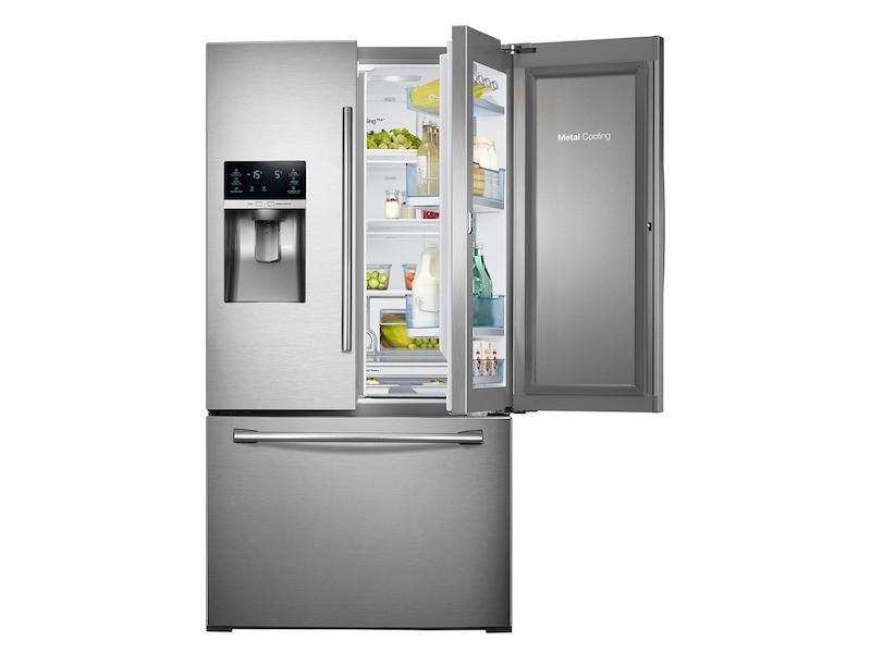 28 cu. ft. Food Showcase 3-Door French Door Refrigerator in Stainless Steel