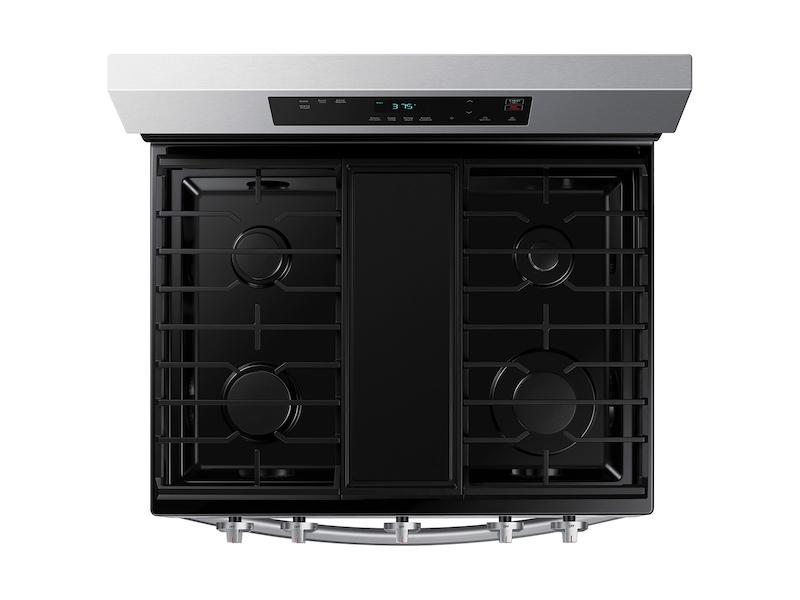 6.0 cu. ft. Smart Freestanding Gas Range with Integrated Griddle in Stainless Steel