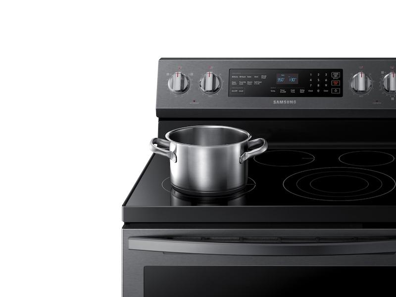 5.9 cu. ft. Freestanding Electric Range with True Convection in Black Stainless Steel