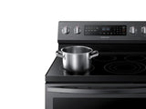 5.9 cu. ft. Freestanding Electric Range with True Convection in Black Stainless Steel