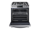 5.8 cu. ft. Chef Collection Slide-in Gas Range with True Convection in Stainless Steel