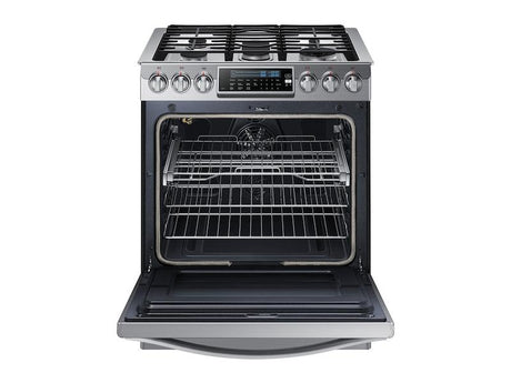 5.8 cu. ft. Chef Collection Slide-in Gas Range with True Convection in Stainless Steel