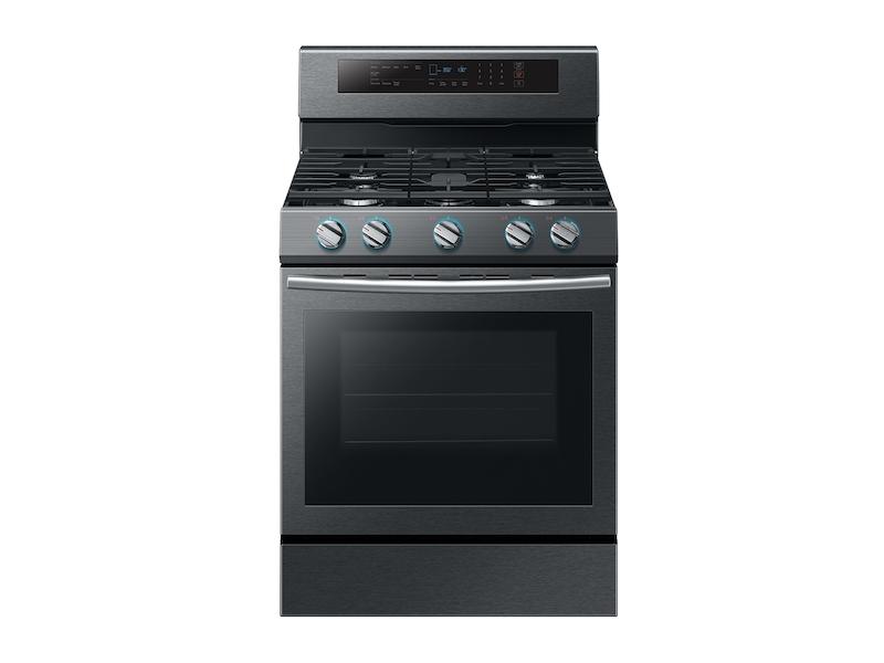 5.8 cu. ft. Freestanding Gas Range with True Convection in Black Stainless Steel