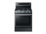 5.8 cu. ft. Freestanding Gas Range with True Convection in Black Stainless Steel