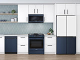 Bespoke Smart Slide-in Gas Range 6.0 cu. ft. with Smart Dial, Air Fry & Wi-Fi in Navy Steel