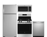 GE 4 Piece Kitchen Appliance Bundle in Stainless Steel