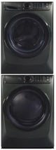 27 Inch Front Load Washer & Electric Dryer Bundle with Stacking Kit — Alpine Green