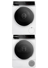 500 Series Washer, Heat Pump Dryer & Stacking Kit Bundle in White