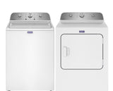 Maytag Top Load Washer and Gas Wrinkle Prevent Dryer Bundle in White