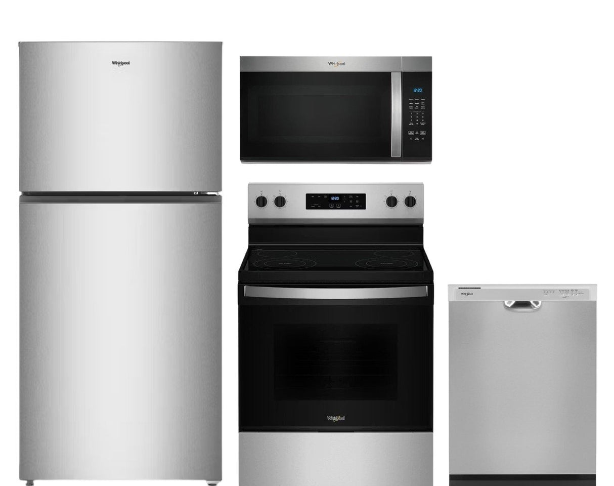 Whirlpool 4-Piece Kitchen Package in Stainless Steel