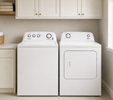 Amana Large Capacity Top Load Washer and Electric Dryer in White