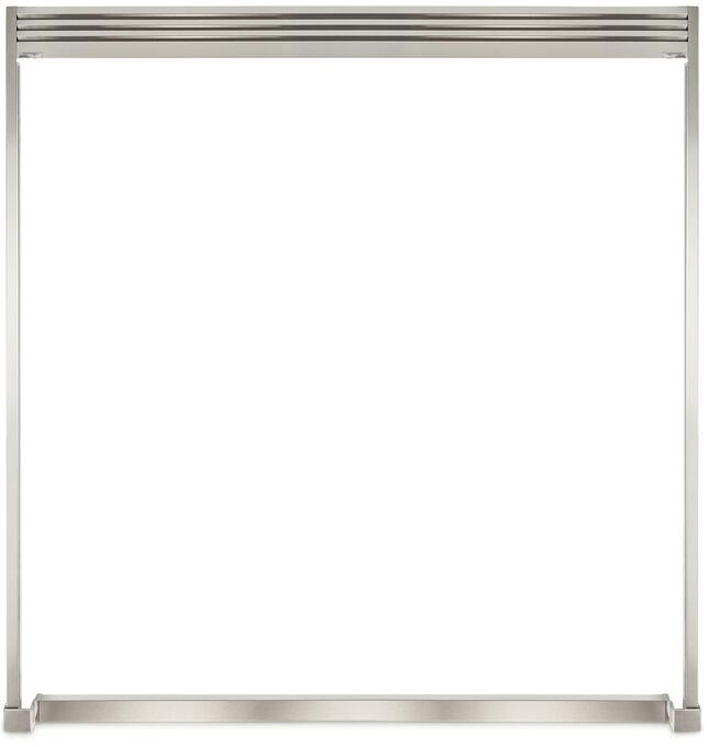 Figidaire 66" Side by Side Refrigerator/Freezer Pair FPRU19F8WF FPFU19F8WF with 79" Height Dual Trim Kit Louvered Grille and Pairing Kit